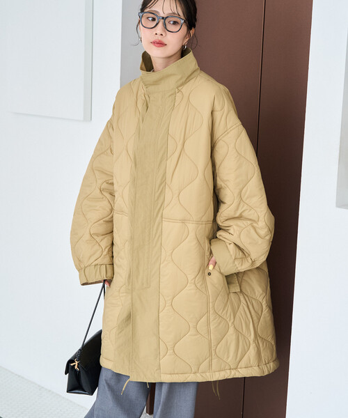 FREAK'S STORE(フリークスストア)の「限定展開 M65 キルト 切替 モッズ ロングコート(モッズコート・レディース・ブラウン/ブラック/オリーブ/ベージュ・フリ-)」の19枚目の写真
