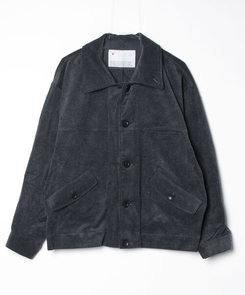 VOAAOV(ヴォアーブ)の「【VOAAOV】 TIMERESS CORDUROY Work Jacket(ブルゾン・メンズ・ブラック/サンドベージュ/チャコールグレー・1/2)」の2枚目の写真