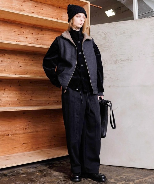 VOAAOV(ヴォアーブ)の「【VOAAOV】 TIMERESS CORDUROY Work Jacket(ブルゾン・メンズ・ブラック/サンドベージュ/チャコールグレー・1/2)」の8枚目の写真