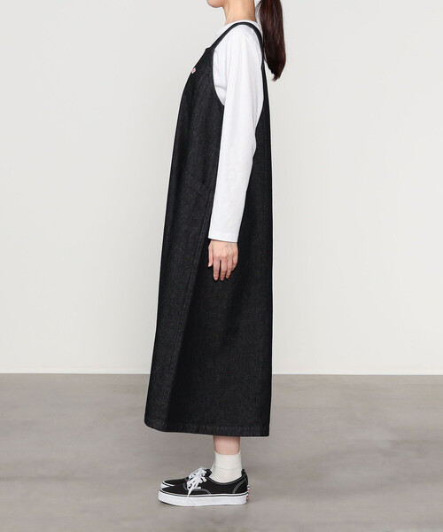 DANTON(ダントン)の「DANTON × eunoia | デニム ジャンパーワンピース WOMEN(ワンピース・レディース・ブラック・F)」の5枚目の写真