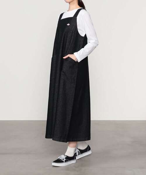 DANTON(ダントン)の「DANTON × eunoia | デニム ジャンパーワンピース WOMEN(ワンピース・レディース・ブラック・F)」の3枚目の写真