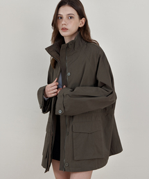 [ATELIER EDITION] ワークコットンハイネックジャケット_KHAKI BROWN(WCB6OT03)