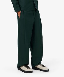 LACOSTE | フロントタックワイドツイルルーズフィットパンツ(チノパンツ)