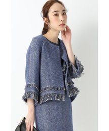 FIGARO Paris | ツィード フリンジジャケット◆(ノーカラージャケット)