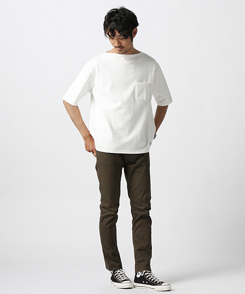 ORCIVAL（オーシバル）の「ORCIVAL×BEAMS / 別注 ビッグTee 16SS（Tシャツ/カットソー・メンズ・ホワイト/ブラック・5/3/4）」の3枚目の写真