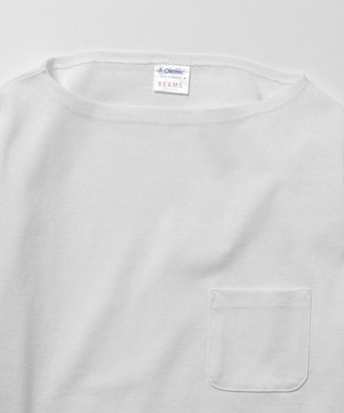 ORCIVAL（オーシバル）の「ORCIVAL×BEAMS / 別注 ビッグTee 16SS（Tシャツ/カットソー・メンズ・ホワイト/ブラック・5/3/4）」の8枚目の写真