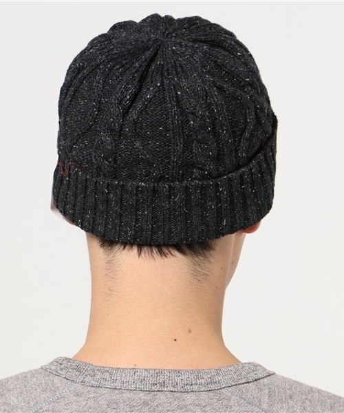 ROTOTO(ロトト)の「【RoToTo/ロトト】CWS CABLE KNIT CAP/ケーブルニットキャップ(ニットキャップ/ビーニー・メンズ・ワイン/ブルー/アイボリー/ベージュ/スミクロ・FREE)」の8枚目の写真