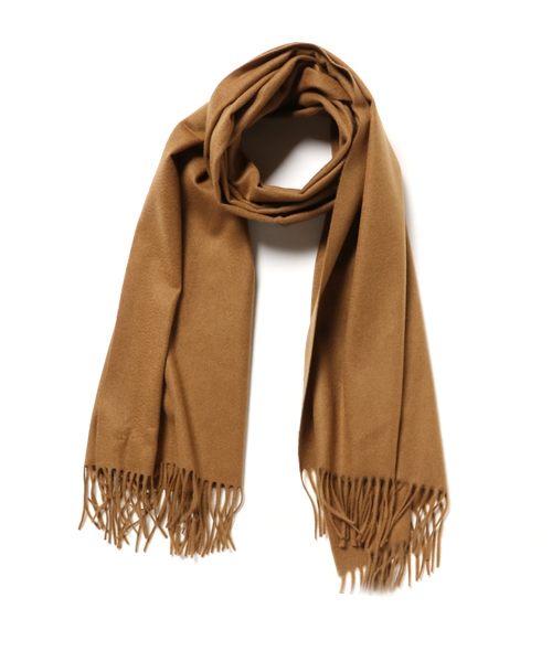 Johnstons of Elgin(ジョンストンズオブエルガン)の「Johnstons カシミヤマフラー(ストール/ショール・レディース・ホワイト/ライトグレー/キャメル/ネイビー・FREE)」の4枚目の写真