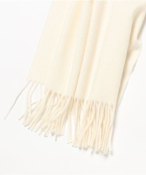 Johnstons of Elgin(ジョンストンズオブエルガン)の「Johnstons カシミヤマフラー(ストール/ショール・レディース・ホワイト/ライトグレー/キャメル/ネイビー・FREE)」の5枚目の写真