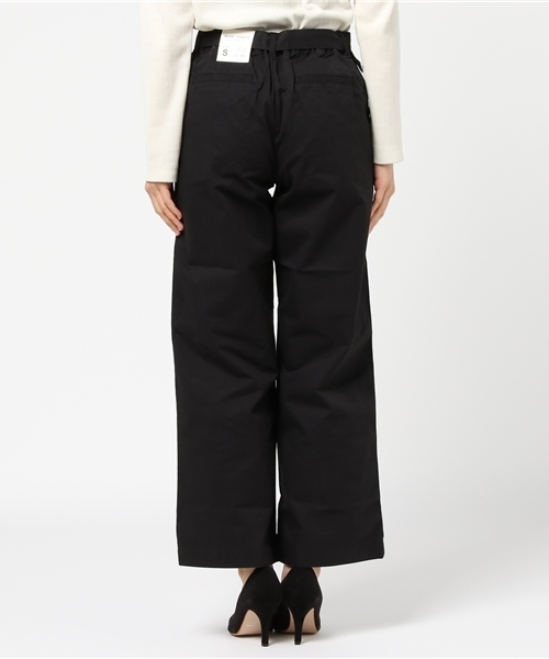 Honeys（ハニーズ）の「ベルト付き チノワイドパンツロング丈（チノパンツ・レディース・ライトベージュ/ネイビー/キャメル/ブラック/カーキ/オレンジ/ブラウン・L/M/LL/S）」の10枚目の写真