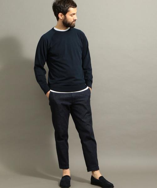 BEAUTY&YOUTH UNITED ARROWS（ビューティーアンドユースユナイテッドアローズ）の「BY ライトデニム ノープリーツ アンクルパンツ ◆（デニムパンツ・メンズ・ネイビー・LARGE/SMALL/MEDIUM/X-LARGE）」の13枚目の写真