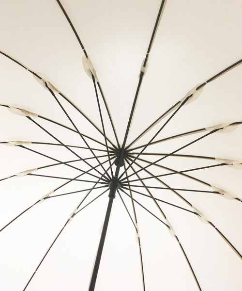 Wpc.(ダブリュピーシー)の「16本骨ドット(長傘・レディース・ブラック/グリーン/ピンク/ネイビー・FREE)」の14枚目の写真