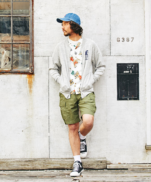 HYSTERIC GLAMOUR（ヒステリックグラマー）の「PARADISE CLUB刺繍 BZ（カーディガン/ボレロ・メンズ・ネイビー/トップグレー/ブラック・SMALL/MEDIUM/LARGE）」の8枚目の写真