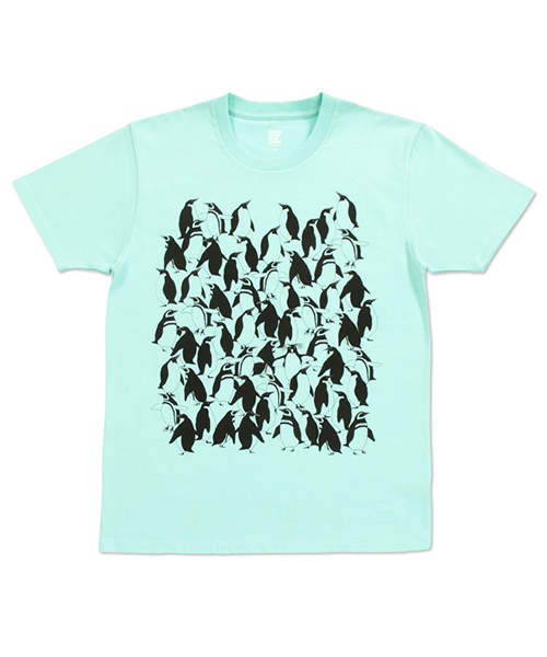 Design Tshirts Store graniph（デザイン　ティーシャツ　ストア　グラニフ）の「ベーシックTシャツ/ペンギンスケッチ（Tシャツ/カットソー・メンズ・ブルー系その他・MEDIUM/X-SMALL/LARGE/SMALL）」の3枚目の写真