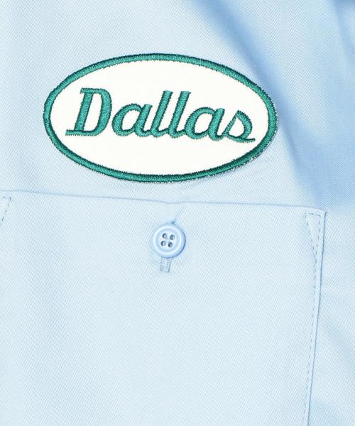 UNIVERSAL OVERALL（ユニバーサルオーバーオール）の「Another Edition×UNIVERSAL OVERALLワッペンシャツ ◆（シャツ/ブラウス・レディース・モカ/ライトブルー・FREE）」の12枚目の写真