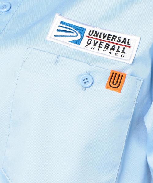 UNIVERSAL OVERALL（ユニバーサルオーバーオール）の「Another Edition×UNIVERSAL OVERALLワッペンシャツ ◆（シャツ/ブラウス・レディース・モカ/ライトブルー・FREE）」の13枚目の写真