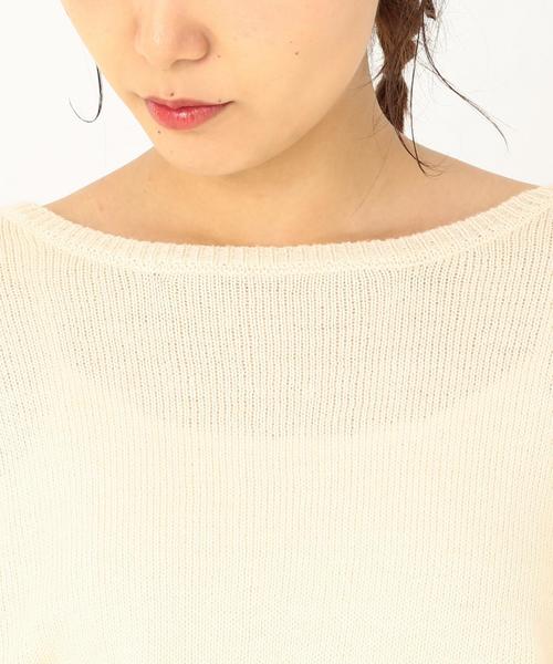 Another Edition(アナザーエディション)の「ループスリーブニットプルーバー ◆(ニット/セーター・レディース・オフホワイト/ワイン/ライラック/ブラック・フリー)」の8枚目の写真