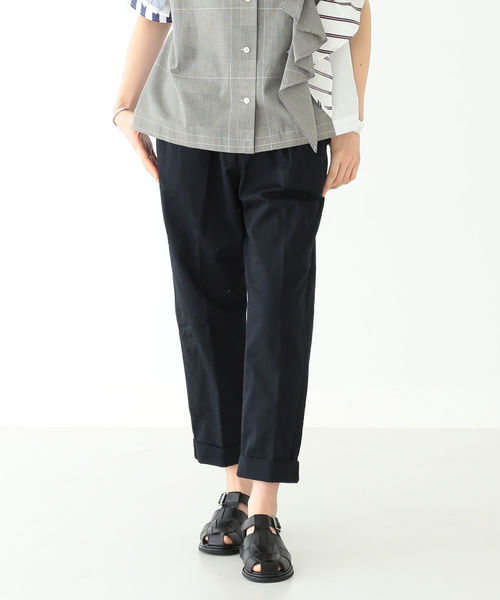 BEAMS BOY（ビームスボーイ）の「BEAMS BOY / チノ ペグトップ パンツ（チノパンツ・レディース・ホワイト/ベージュ/ネイビー・0/1）」の5枚目の写真