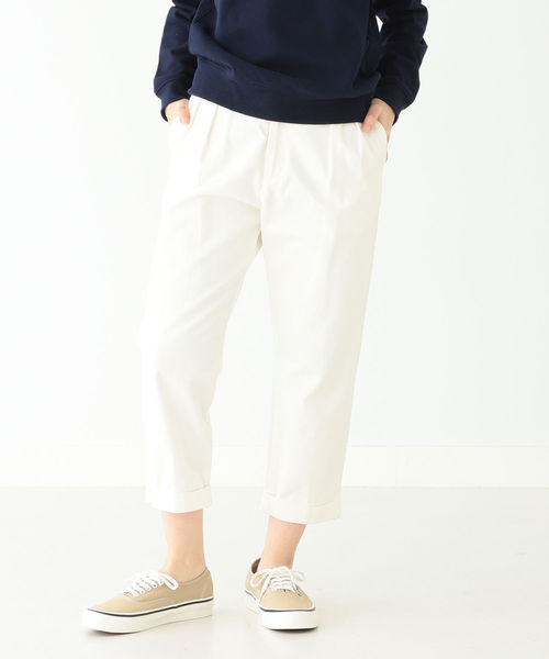 BEAMS BOY（ビームスボーイ）の「BEAMS BOY / チノ ペグトップ パンツ（チノパンツ・レディース・ホワイト/ベージュ/ネイビー・0/1）」の13枚目の写真