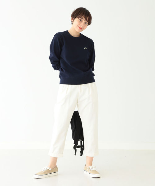 BEAMS BOY（ビームスボーイ）の「BEAMS BOY / チノ ペグトップ パンツ（チノパンツ・レディース・ホワイト/ベージュ/ネイビー・0/1）」の14枚目の写真