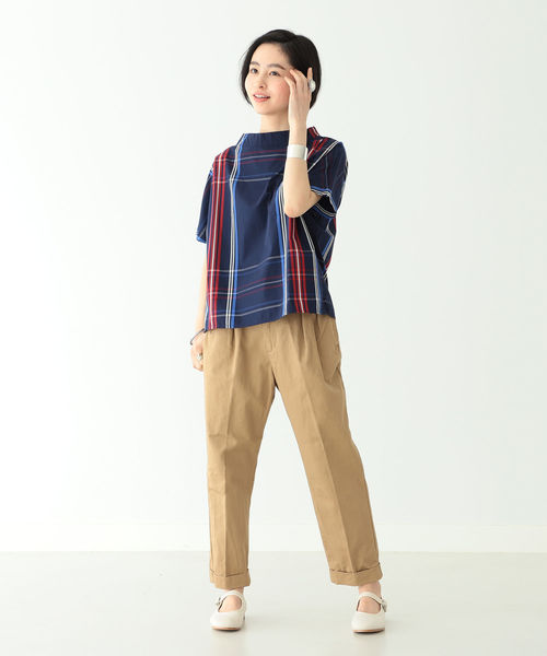 BEAMS BOY（ビームスボーイ）の「BEAMS BOY / チノ ペグトップ パンツ（チノパンツ・レディース・ホワイト/ベージュ/ネイビー・0/1）」の18枚目の写真