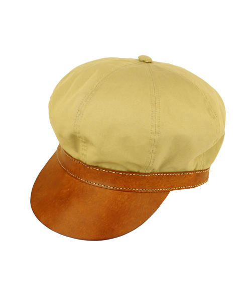 International Gallery BEAMS（インターナショナルギャラリービームス）の「MASTER&CO / 別注 コットン×レザーキャップ（キャスケット・メンズ・カーキ/ネイビー・ONE SIZE）」の16枚目の写真