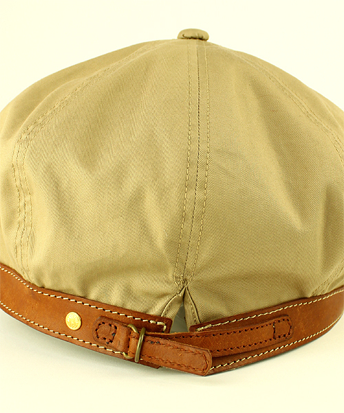 International Gallery BEAMS（インターナショナルギャラリービームス）の「MASTER&CO / 別注 コットン×レザーキャップ（キャスケット・メンズ・カーキ/ネイビー・ONE SIZE）」の8枚目の写真