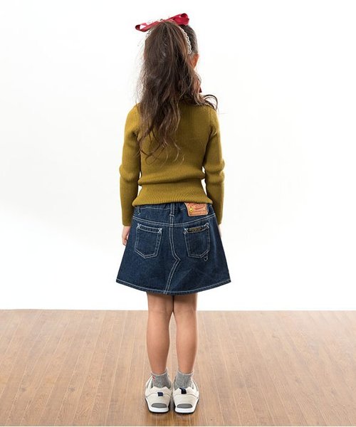 BREEZE（ブリーズ）の「デニムスカート（デニムスカート・キッズ・ネイビー/ストライプ/ブルー・110/130/140/100/120/80/90/95）」の16枚目の写真