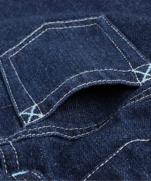 BREEZE（ブリーズ）の「デニムスカート（デニムスカート・キッズ・ネイビー/ストライプ/ブルー・110/130/140/100/120/80/90/95）」の13枚目の写真