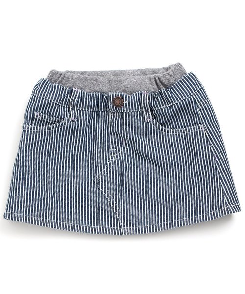BREEZE（ブリーズ）の「デニムスカート（デニムスカート・キッズ・ネイビー/ストライプ/ブルー・110/130/140/100/120/80/90/95）」の11枚目の写真