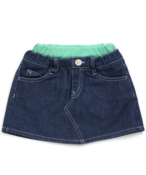 BREEZE（ブリーズ）の「デニムスカート（デニムスカート・キッズ・ネイビー/ストライプ/ブルー・110/130/140/100/120/80/90/95）」の10枚目の写真