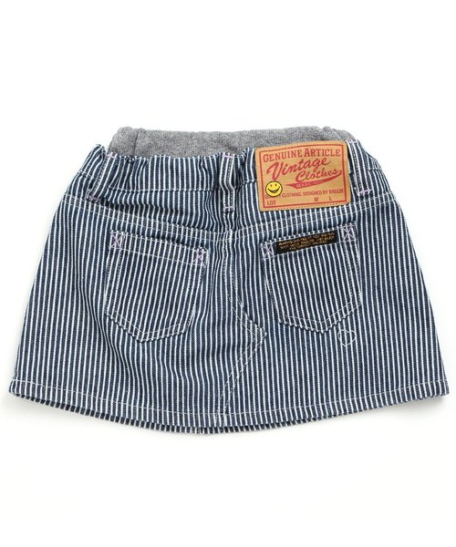 BREEZE（ブリーズ）の「デニムスカート（デニムスカート・キッズ・ネイビー/ストライプ/ブルー・110/130/140/100/120/80/90/95）」の8枚目の写真