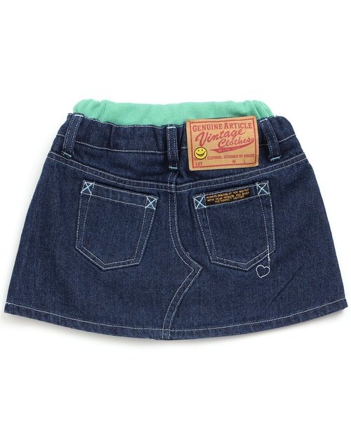 BREEZE（ブリーズ）の「デニムスカート（デニムスカート・キッズ・ネイビー/ストライプ/ブルー・110/130/140/100/120/80/90/95）」の7枚目の写真