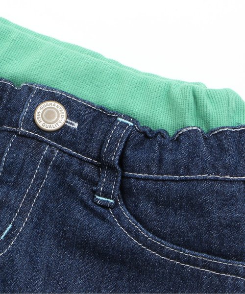 BREEZE（ブリーズ）の「デニムスカート（デニムスカート・キッズ・ネイビー/ストライプ/ブルー・110/130/140/100/120/80/90/95）」の6枚目の写真