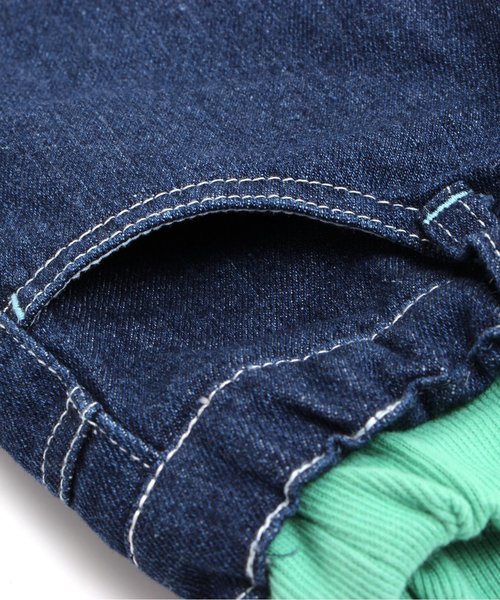 BREEZE（ブリーズ）の「デニムスカート（デニムスカート・キッズ・ネイビー/ストライプ/ブルー・110/130/140/100/120/80/90/95）」の5枚目の写真