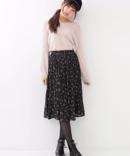 earth music&ecology（アースミュージックアンドエコロジー）の「・フェザーニットプルオーバー（ニット/セーター・レディース・ライトピンク/ミント/アイボリー/ベージュ/ブラック/ライトグレー・FREE）」の13枚目の写真