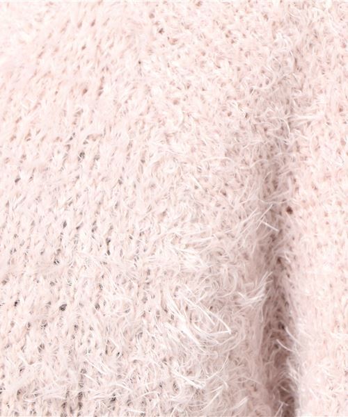 earth music&ecology（アースミュージックアンドエコロジー）の「・フェザーニットプルオーバー（ニット/セーター・レディース・ライトピンク/ミント/アイボリー/ベージュ/ブラック/ライトグレー・FREE）」の11枚目の写真