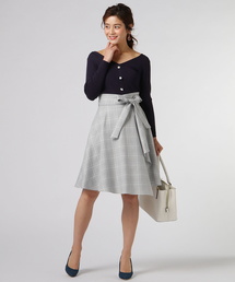 SWINGLE | ラメチェックウィンディスカート◆(スカート)