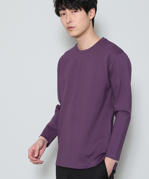 JUNRED(ジュンレッド)の「ポンチクループルオーバーカットソー(Tシャツ/カットソー・メンズ・ホワイト/サックスブルー/パープル/ライトグリーン/ネイビー/ブルー系その他4・M/S/L)」の6枚目の写真