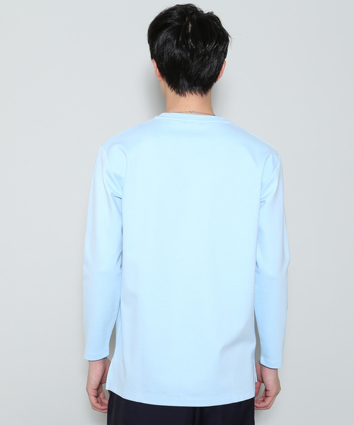 JUNRED(ジュンレッド)の「ポンチクループルオーバーカットソー(Tシャツ/カットソー・メンズ・ホワイト/サックスブルー/パープル/ライトグリーン/ネイビー/ブルー系その他4・M/S/L)」の16枚目の写真