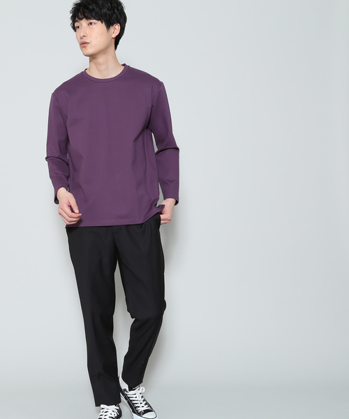 JUNRED(ジュンレッド)の「ポンチクループルオーバーカットソー(Tシャツ/カットソー・メンズ・ホワイト/サックスブルー/パープル/ライトグリーン/ネイビー/ブルー系その他4・M/S/L)」の10枚目の写真