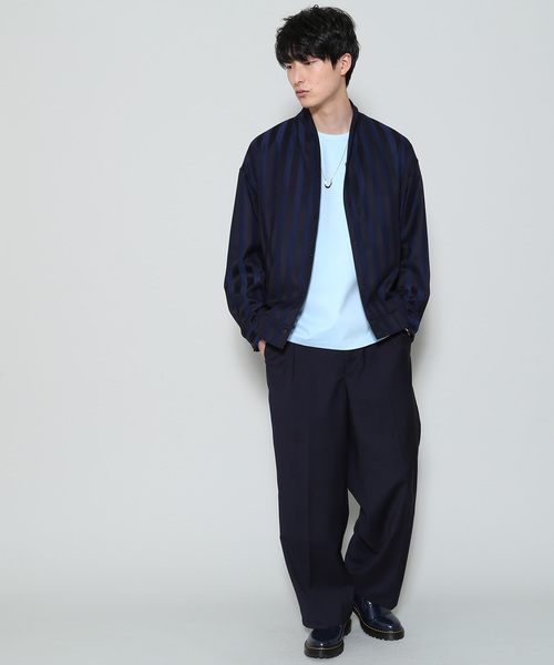 JUNRED(ジュンレッド)の「ポンチクループルオーバーカットソー(Tシャツ/カットソー・メンズ・ホワイト/サックスブルー/パープル/ライトグリーン/ネイビー/ブルー系その他4・M/S/L)」の9枚目の写真