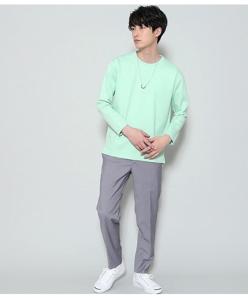 JUNRED(ジュンレッド)の「ポンチクループルオーバーカットソー(Tシャツ/カットソー・メンズ・ホワイト/サックスブルー/パープル/ライトグリーン/ネイビー/ブルー系その他4・M/S/L)」の18枚目の写真