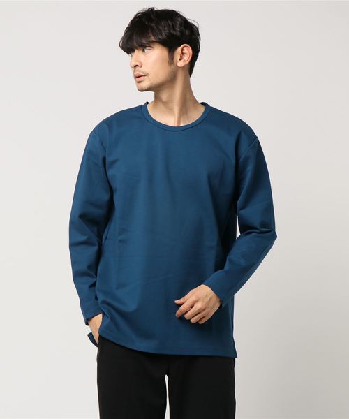 JUNRED(ジュンレッド)の「ポンチクループルオーバーカットソー(Tシャツ/カットソー・メンズ・ホワイト/サックスブルー/パープル/ライトグリーン/ネイビー/ブルー系その他4・M/S/L)」の4枚目の写真