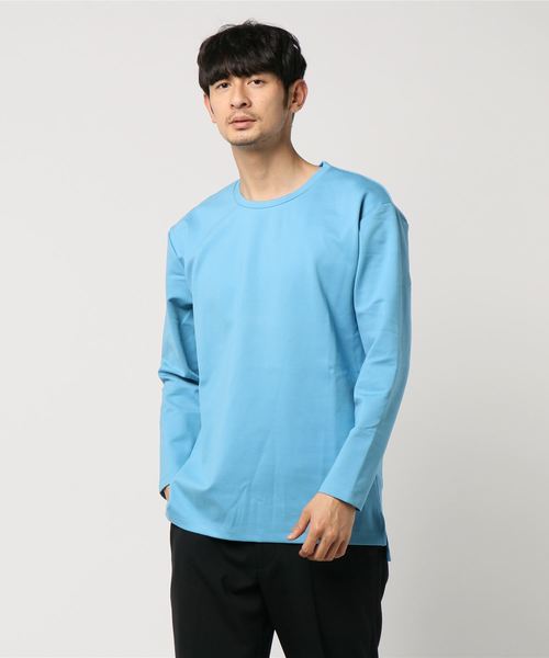 JUNRED(ジュンレッド)の「ポンチクループルオーバーカットソー(Tシャツ/カットソー・メンズ・ホワイト/サックスブルー/パープル/ライトグリーン/ネイビー/ブルー系その他4・M/S/L)」の5枚目の写真