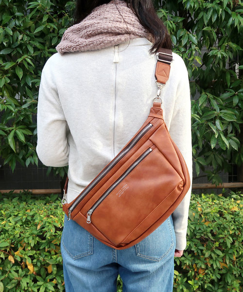 Misto Forza(ミストフォルツァ)の「ミストフォルツァ【Misto Forza】ボディバック(ボディバッグ/ウエストポーチ・メンズ・ホワイト/ブラック/ネイビー/キャメル・フリー)」の14枚目の写真