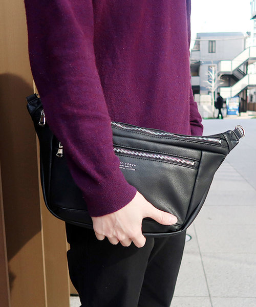 Misto Forza(ミストフォルツァ)の「ミストフォルツァ【Misto Forza】ボディバック(ボディバッグ/ウエストポーチ・メンズ・ホワイト/ブラック/ネイビー/キャメル・フリー)」の16枚目の写真