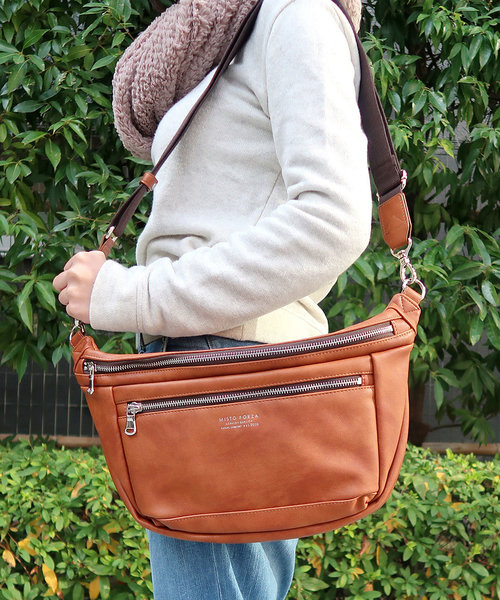 Misto Forza(ミストフォルツァ)の「ミストフォルツァ【Misto Forza】ボディバック(ボディバッグ/ウエストポーチ・メンズ・ホワイト/ブラック/ネイビー/キャメル・フリー)」の18枚目の写真