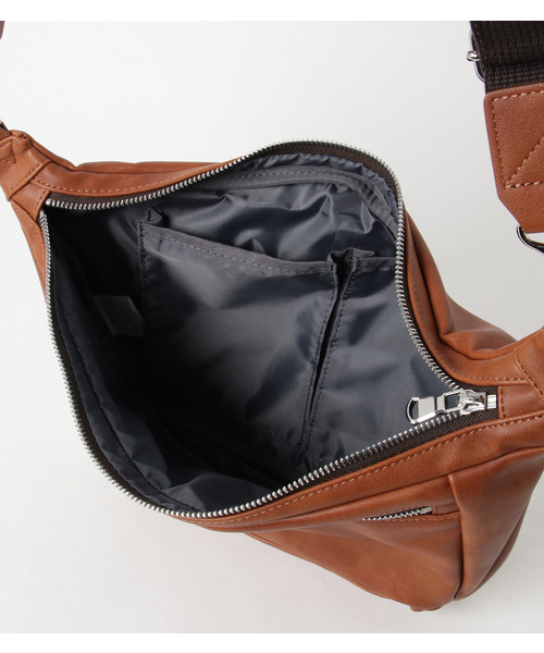 Misto Forza(ミストフォルツァ)の「ミストフォルツァ【Misto Forza】ボディバック(ボディバッグ/ウエストポーチ・メンズ・ホワイト/ブラック/ネイビー/キャメル・フリー)」の7枚目の写真