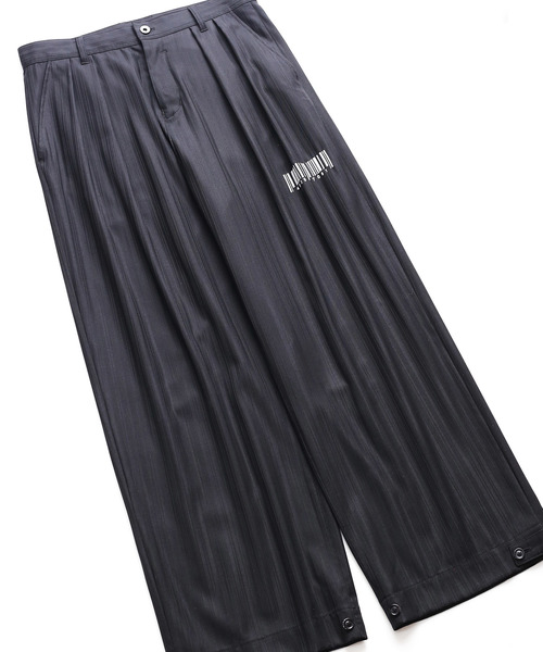 SHAREEF(シャリーフ)の「SHADOW STRIPE WIDE PANTS(その他パンツ・メンズ・ブラック/モカ・1/2/3)」の13枚目の写真